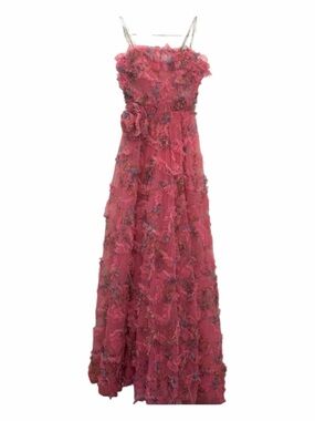 NEW JOVANI floral strapless maxi gown in pink- rare color